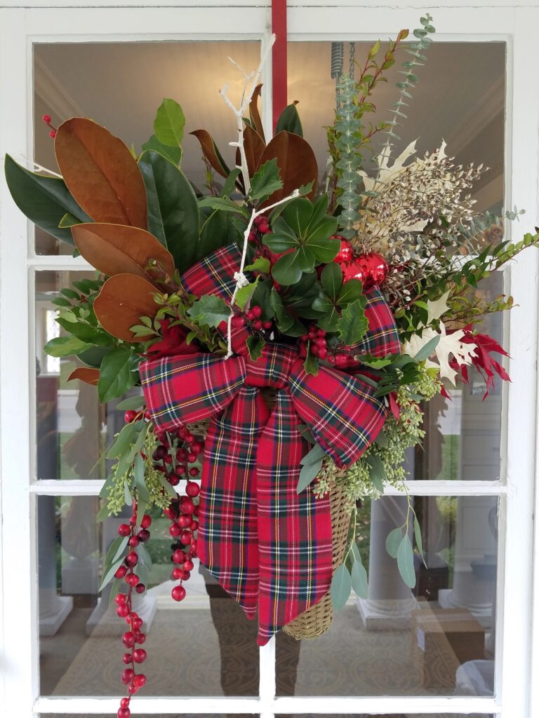Window with wreath